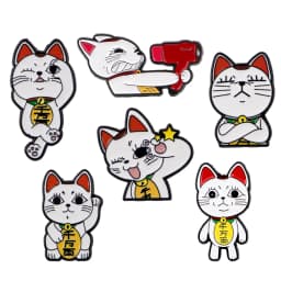2-6pcs/Set Cartoon Anime Characters Enamel Pin Funny Alien Cute Raccoon Woman Brooches Badges Metal Collar Pins Jewelry Fan Gift