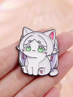 2-6pcs/Set Cartoon Anime Characters Enamel Pin Funny Alien Cute Raccoon Woman Brooches Badges Metal Collar Pins Jewelry Fan Gift