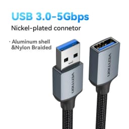 Vention USB Cable USB 3.0 Extension Cable Male to Female 3.0 2.0 USB Extender Cable for PS4 Xbox Smart TV PC USB Extension Cable