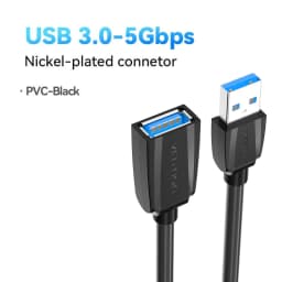 Vention USB Cable USB 3.0 Extension Cable Male to Female 3.0 2.0 USB Extender Cable for PS4 Xbox Smart TV PC USB Extension Cable