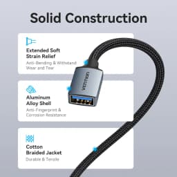 Vention USB Cable USB 3.0 Extension Cable Male to Female 3.0 2.0 USB Extender Cable for PS4 Xbox Smart TV PC USB Extension Cable