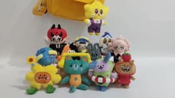 Thailand GMMTV CP Plush Keychain Cartoon Cute Filling PP Cotton Pendant JAIDEE BABII WIN ForceBook AouBoom Fans Birthday Gift