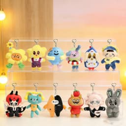 Thailand GMMTV CP Plush Keychain Cartoon Cute Filling PP Cotton Pendant JAIDEE BABII WIN ForceBook AouBoom Fans Birthday Gift