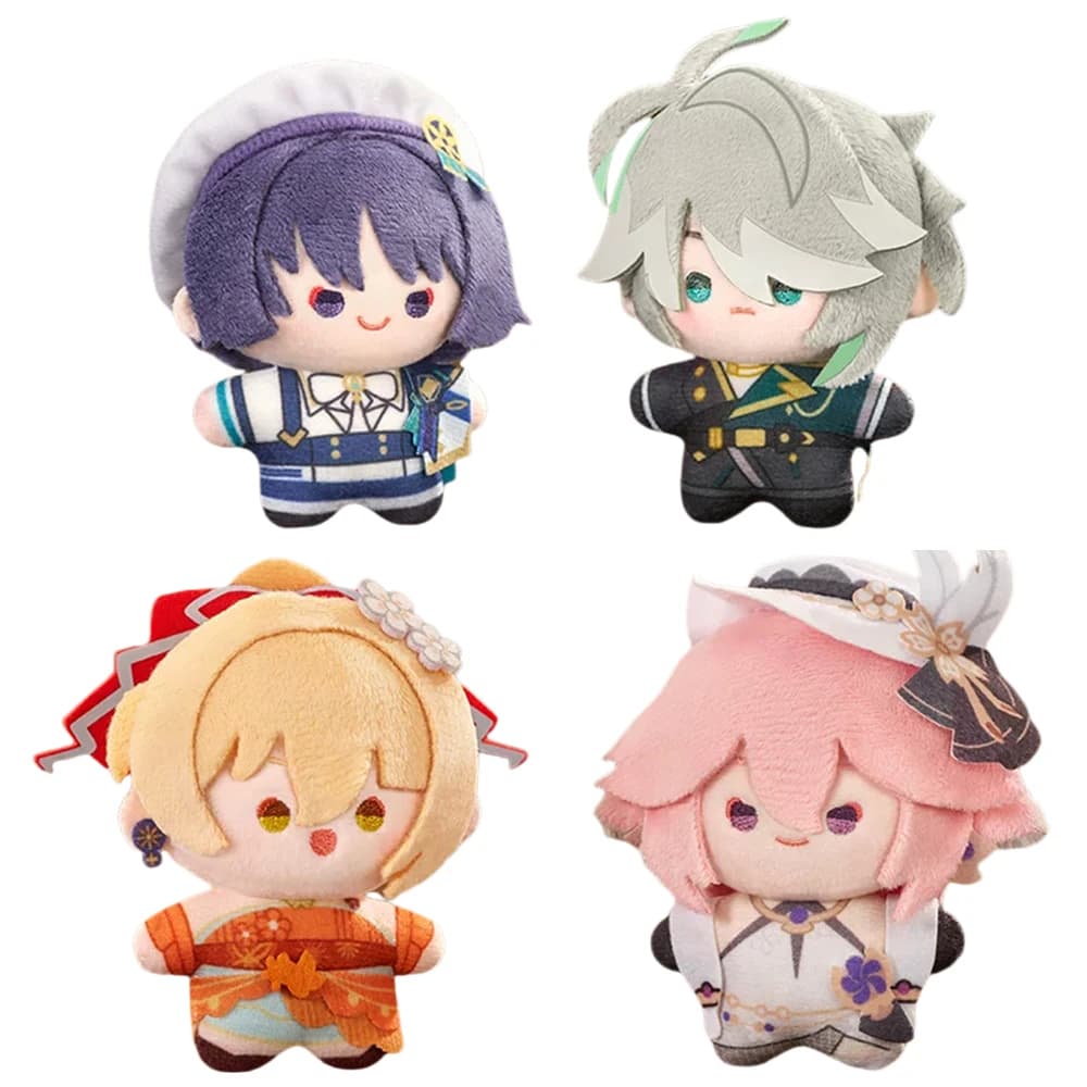 [Genuine] Genshin Impact RESPLENDENT FEAST Series Cartoon Dolls Wanderer Alhaitham Cyno Plush Pendant Anime Cosplay Xmas Gifts