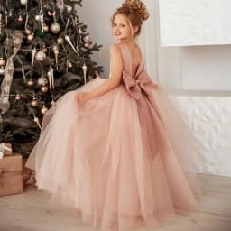 2026 Halloween Girl Dress Up Elegant Special Ball Evening Dress Long Sleeve Red Horror Girl Dress
