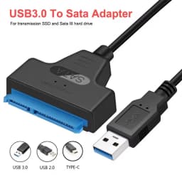 SATA to USB3.0 Cable USB Type C to SATA III Hard Driver Adapter 2.5 Inch External HDD SSD USB C to Sata Cord Connector Converter