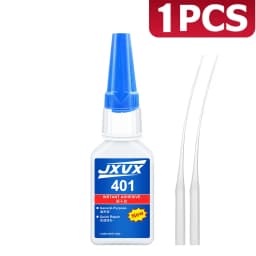 Brand-new 401 super glue super cyanoacrylate glue, instant drying in 5 seconds,Non-whitening Low odor Leather Rubber Wood Metal glass Strong Bond Liquid waterproof, stable and versatile bonding tool.1-6PCS