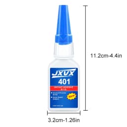 Brand-new 401 super glue super cyanoacrylate glue, instant drying in 5 seconds,Non-whitening Low odor Leather Rubber Wood Metal glass Strong Bond Liquid waterproof, stable and versatile bonding tool.1-6PCS