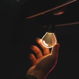 SEAMETAL Car Rearview Mirror Ornament Hanging Decor Retro Small Car Light LED Bulb Atmosphere Lamp for Car Interior Decoration