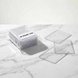 10/25/50PCS 35PT Rigid Card Toploaders for Korean Kpop Photocard Pokemon TCG Clear 3x4" Hard Plastic Sleeves Sports Card Holders