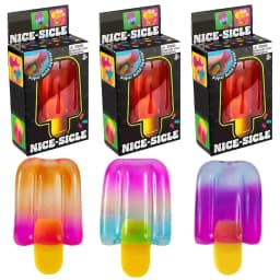 1/3pcs Ice Cream Squishy Squeeze Toy Nice Cube Sensory Fidget Toy Portable Stress Relief Gadget for Office Home Daily Relax