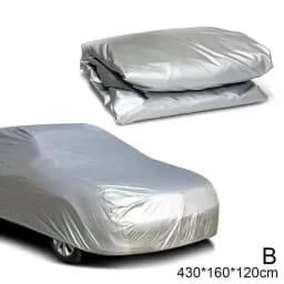 1pc Car Sunshade Cover PEVA Single-layer Car Dust Cover Waterproof Sunscreen Foldable Car Clothes Universal Automotive Products