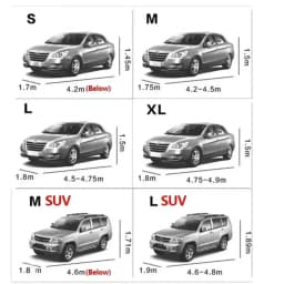 1pc Car Sunshade Cover PEVA Single-layer Car Dust Cover Waterproof Sunscreen Foldable Car Clothes Universal Automotive Products