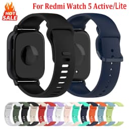 Original Silicone Bands for Xiaomi Redmi Watch 5 Active/Lite Accessories Sport Bracelet Correa Redmi Watch 5 Active/5 Lite Strap