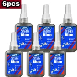 50g Threadlocker Anaerobic Glue Blue Medium Strength Automotive-grade LockerThread for Metal, Fasteners, Nuts, Bolts to Against Losening Lock Tight Seal Fasteners  Curing Metal Glue,Rustproof.