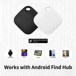 Android Smart Tag for Google Find Hub 90dB Loud Sound Replaceable Battery Bluetooth Anti-Loss Pet Tracker for Keys Bag Wallet