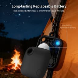 Android Smart Tag for Google Find Hub 90dB Loud Sound Replaceable Battery Bluetooth Anti-Loss Pet Tracker for Keys Bag Wallet