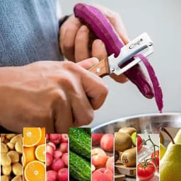 Stainless Steel Wooden Handle Peeler High-Looking Kitchen Special for Fruit and Vegetable Peeling Durable and Smooth Operation
