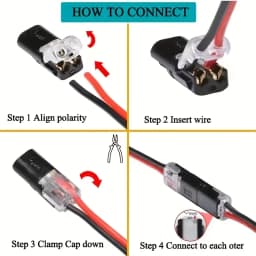 1/2/3 Pin Waterproof Sealed Automotive Electrical Connector, Dustproof Wire Terminal for Car Wiring