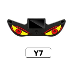 Solar Powered Cool DEMON EYE Led Ambient Light Car Neon Light Wireless Suction Cup USB Rechargeable Atmosphere Breathing Lamp