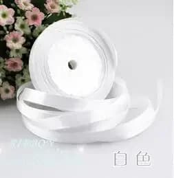 22m Long Pink Silk Satin Ribbon 10mm Wide Party Home Wedding Decoration Gift Wrapping Christmas New Year DIY Material Supplies