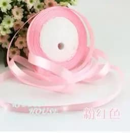 22m Long Pink Silk Satin Ribbon 10mm Wide Party Home Wedding Decoration Gift Wrapping Christmas New Year DIY Material Supplies