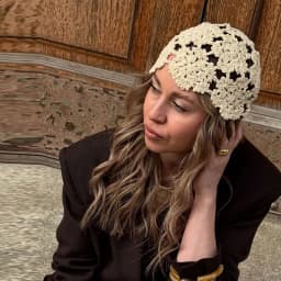 Korean Style Handmade Hook Flower Cap Spring And Summer Thin Hand-knitted Hat Female Hollow Crocheted Wool Hat Sweet Beanie Hat