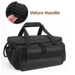 14" Heavy Duty Tool Bag, Quick Tool Access with Wide Opening Zip Design, Multiple Internal and External Pockets with Carry Handl