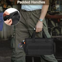 14" Heavy Duty Tool Bag, Quick Tool Access with Wide Opening Zip Design, Multiple Internal and External Pockets with Carry Handl