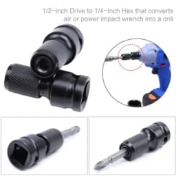 Drill Chuck Converter Socket Adapter Hex Shank 1/2"Drive To 1/4" Impact Drilling Bits Driver Quick Load Adapter For Power Tools