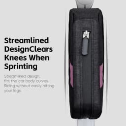 WEST BIKING Bike Top Tube Bag 0.9L Portable Wear Resistant Bicycle Frame Bag 3-Point Strap Stable Cycling Bag Bike Accessories