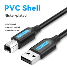 Vention USB Printer Cable USB 2.0 Type A Male To B Male Sync Data Scanner Printer Cable for ZJiang HP Canon Epson USB Printer