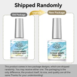 BORN PRETTY 1/2Pcs Ocean Wave Watercolor Liquid Gel Nail Polish Set White Watercolor 3 Seconds Spread Gradient Summer Nails