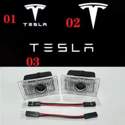 For Tesla Model Y 2025 Juniper Door Lights HD Projector Puddle Lights Model 3 Highland LED Laser Ghost Shadow Welcome Lights