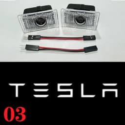 For Tesla Model Y 2025 Juniper Door Lights HD Projector Puddle Lights Model 3 Highland LED Laser Ghost Shadow Welcome Lights