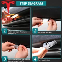 For Tesla Model Y 2025 Juniper Door Lights HD Projector Puddle Lights Model 3 Highland LED Laser Ghost Shadow Welcome Lights
