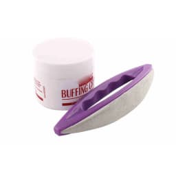 Professional 2pcs/set Nail Art Buffing Cream + Leather Buffer Varnish Polish Set Nail Tool UV Gel Nail Tool Polish