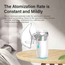 Handheld Portable Autoclean Inhale Nebulizer Mesh Atomizer Silent Inhaler Nebuliser Inhalator for Adult Kids Child Nebulizador