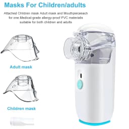 Handheld Portable Autoclean Inhale Nebulizer Mesh Atomizer Silent Inhaler Nebuliser Inhalator for Adult Kids Child Nebulizador