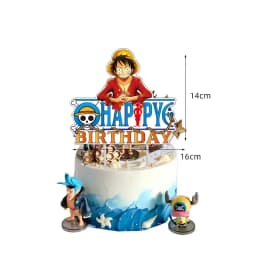 One Piece Anime Birthday Party Kit Plates Banner Balloons Cake Decor Party Favors Theme Props Gifts