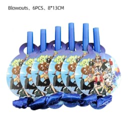 One Piece Anime Birthday Party Kit Plates Banner Balloons Cake Decor Party Favors Theme Props Gifts
