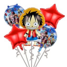 One Piece Anime Birthday Party Kit Plates Banner Balloons Cake Decor Party Favors Theme Props Gifts