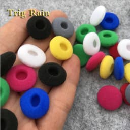 20pcs Ear Pads For Headphones Foam 18mm Sponge Bluetooth Earphones Replacement Earphone Earpads Covers MP3 MP4 Moblie Phone