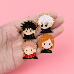 4pcs Cute Boy Enamel Pin Manga Anime Brooch For Coat Women's Brooches Cartoon Badges Jewelry Gift for Fans Friends
