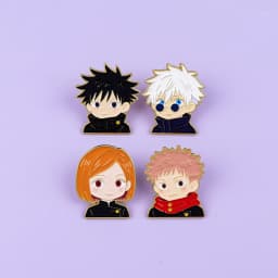 4pcs Cute Boy Enamel Pin Manga Anime Brooch For Coat Women's Brooches Cartoon Badges Jewelry Gift for Fans Friends
