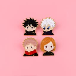 4pcs Cute Boy Enamel Pin Manga Anime Brooch For Coat Women's Brooches Cartoon Badges Jewelry Gift for Fans Friends