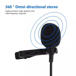 1.5m Portable USB Mini Lavalier Microphone USB/3.5mm/Type-C Metal Clip Lapel Mic Condenser Microphone For PC Laptop Mobile Phone