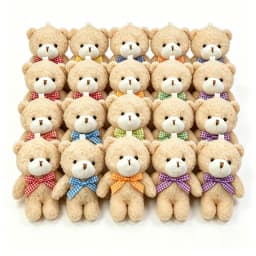 30/20/10pcs Mini Teddy Bears Tiny Soft Stuffed Teddy Bear Doll Plush Bears Bulk for Birthday Party Decor Favors Bag Keychain