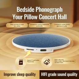 New Under Pillow Sleep Speaker Ultra Slim Hifi Bone Conduction Sound Machine Noise Reduction For Deep Sleep Relaxation 2026