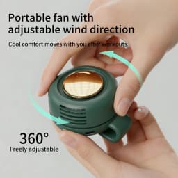 Portable Neck Waist Fan Mini Clip Fan Electric Air Cooling Fan 900mah USB Bladeless Fan Portable Air Cooler for Outdoor Home